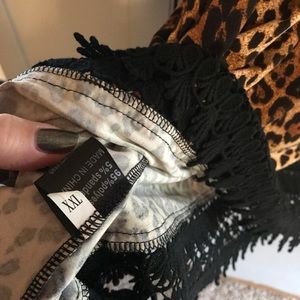 Cheetah with lace dress